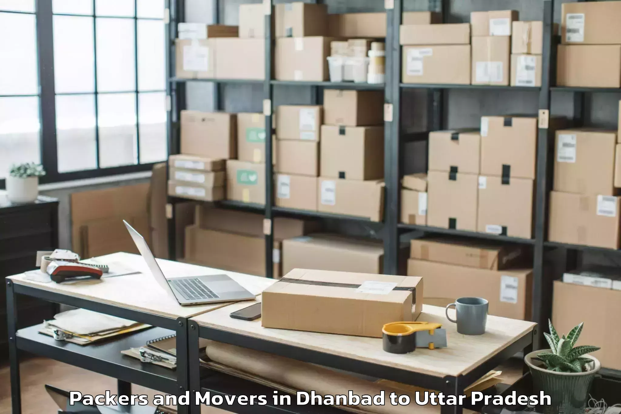 Easy Dhanbad to Bansdih Packers And Movers Booking